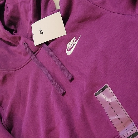 Nike Women's Club Fleece Pullover Hoodie - purple - Picture 12 of 14